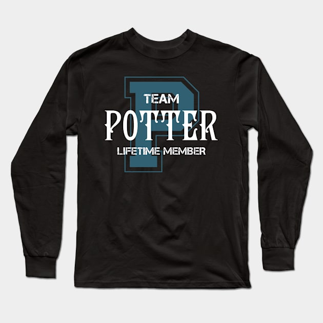 Team POTTER Lifetime Member Long Sleeve T-Shirt by HarrisonAlbertinenw